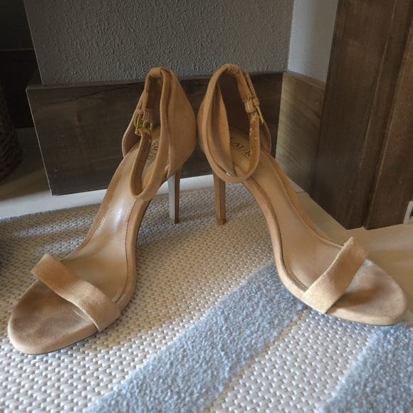 Ralph Lauren Shoes - Ralph Lauren Stiletto Heel Ankle Strap Tarah Allie Gwen 9 Suede Classy Wedding